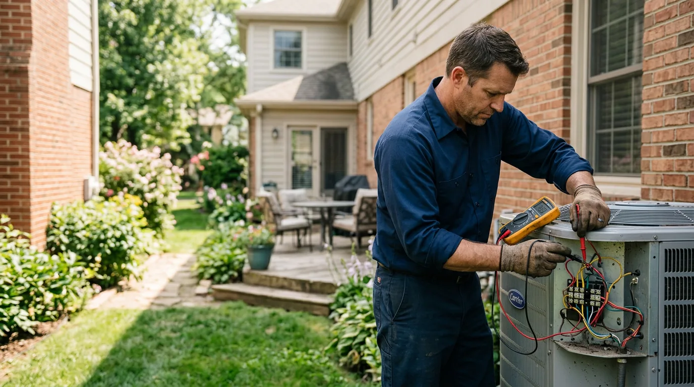 HVAC technician working near Dexter, KY